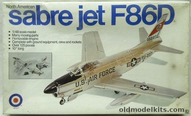 Entex 1/50 North American F-86D Sabre Dog - (ex Marusan), 9009 plastic model kit